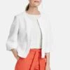 Gerry Weber 3/4 Arm Mit Fransenkant - Blazer - Weiß Weiß