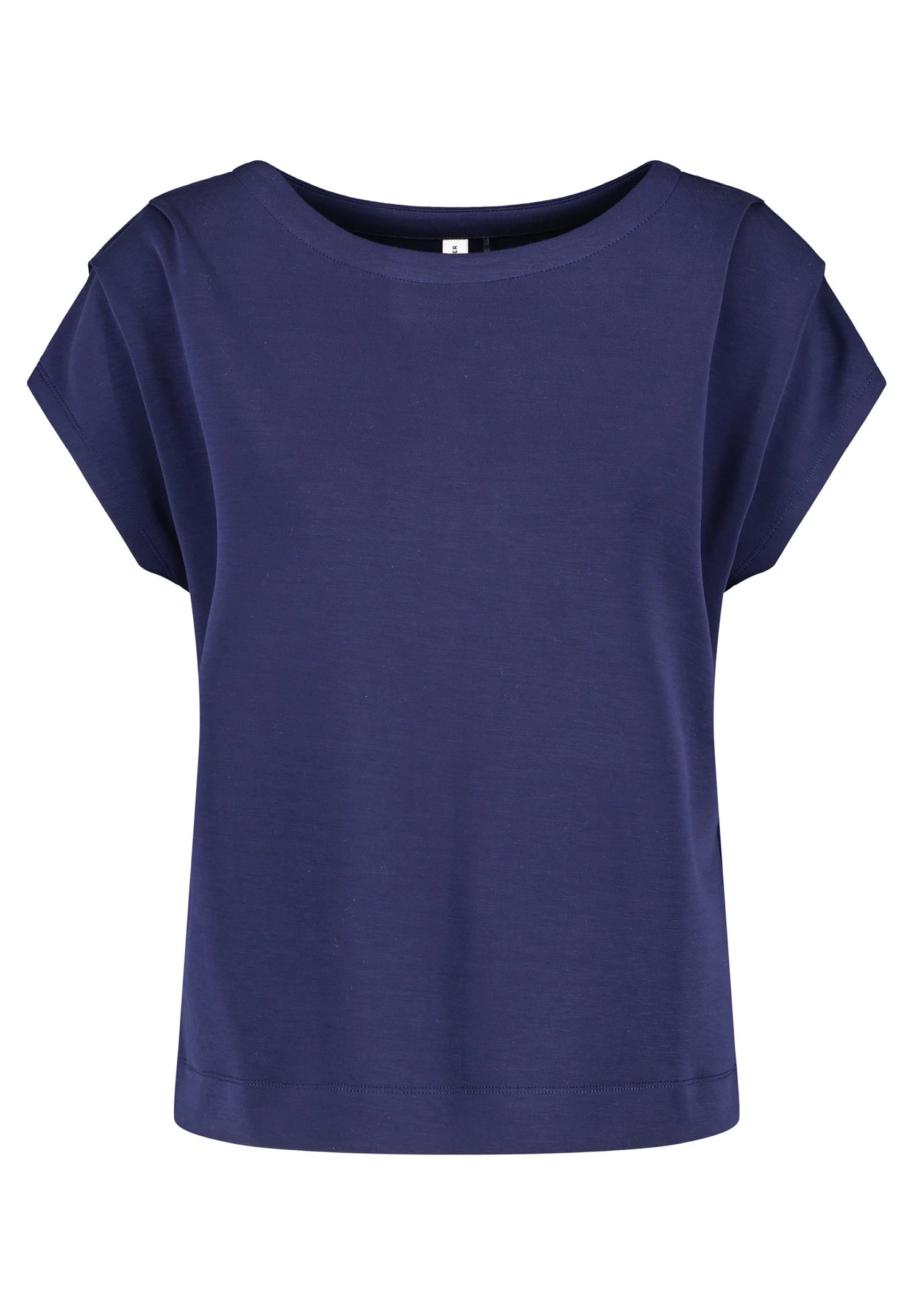 Gerry Weber 1/2 Arm Kurzarm Mit Drappierten Ärmeln - T-Shirt Basic - Blueberry 4 Gerry Weber 1/2 Arm Kurzarm Mit Drappierten Ärmeln - T-Shirt Basic - Blueberry - Afbeelding 4