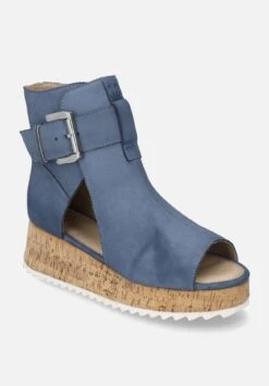 Gerry Weber Barletta 07 - Sandalen Met Sleehak - Jeans -Gerry Weber 0821abe0dd7e42cca77e6a2f2293e7a2