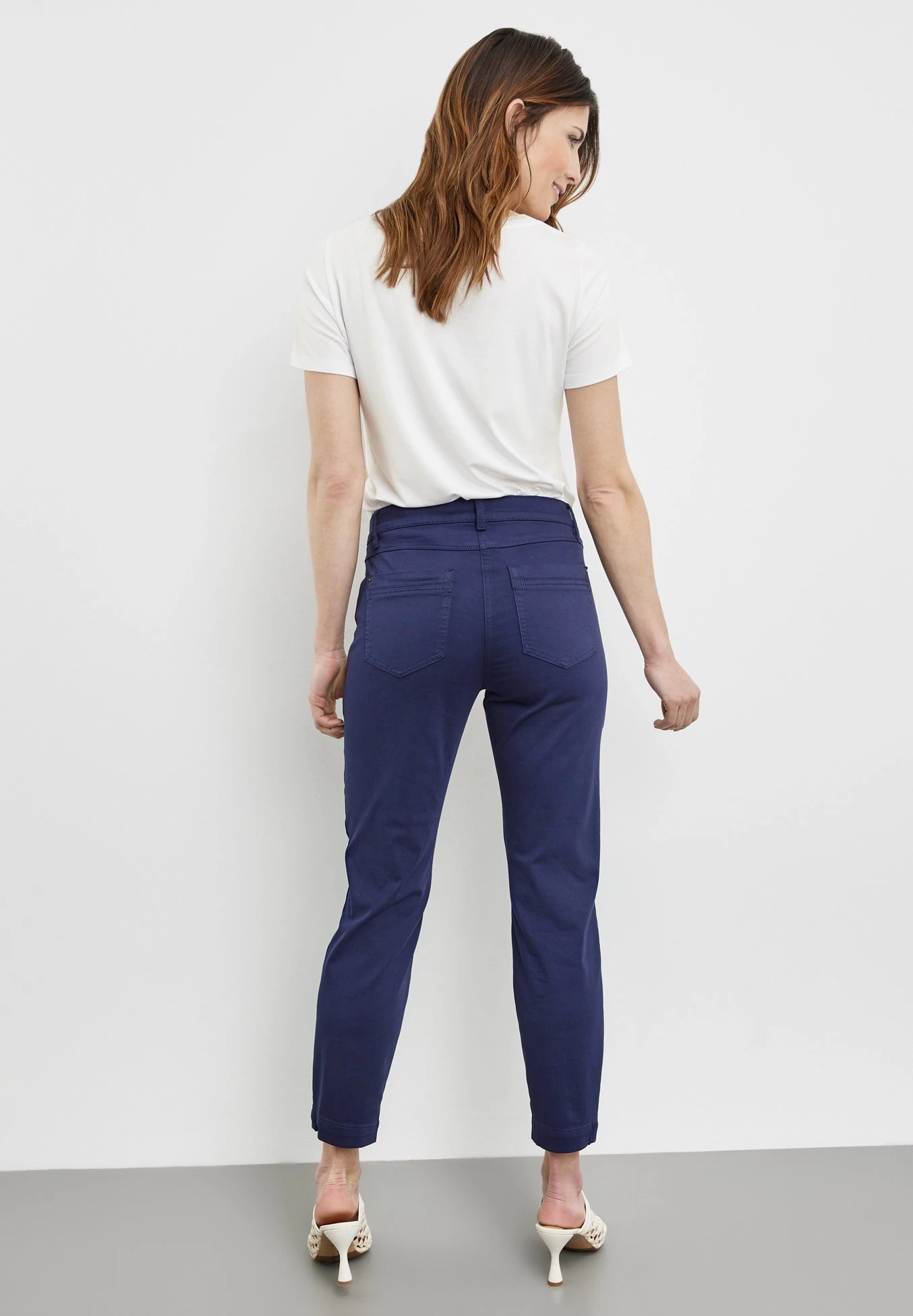Gerry Weber Best4Me Croppe - Slim Fit Jeans - Blueberry 3 Gerry Weber Best4Me Croppe - Slim Fit Jeans - Blueberry - Afbeelding 3