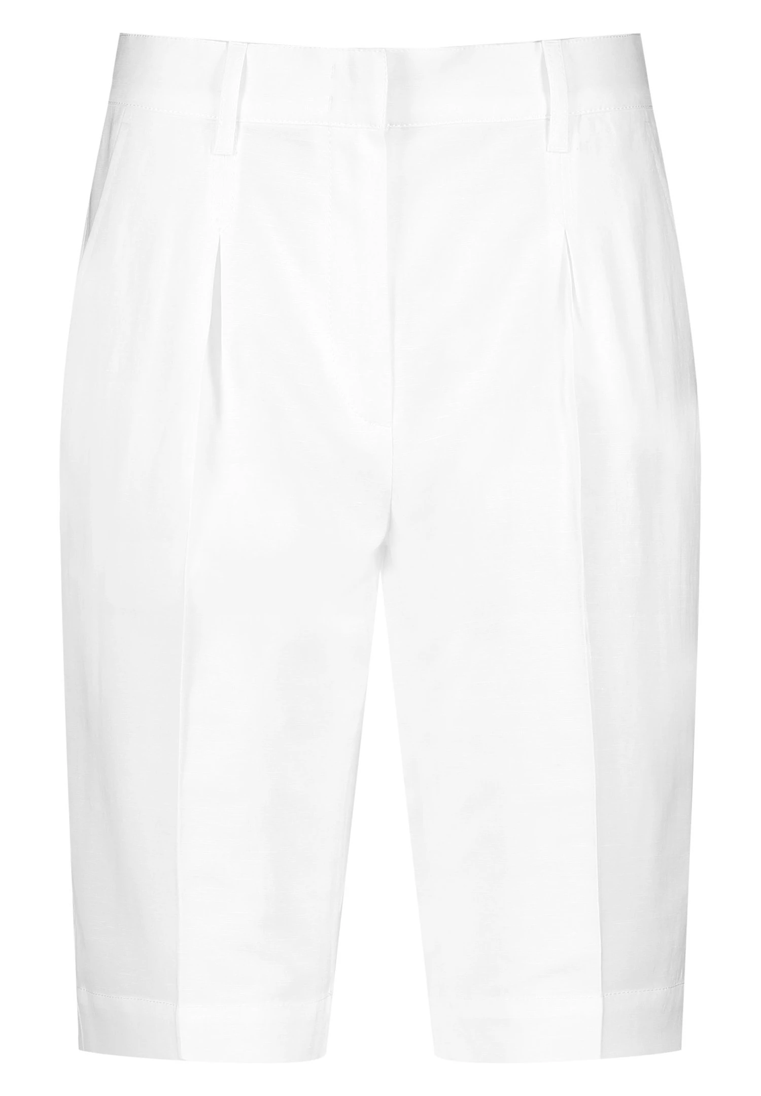 Gerry Weber Freizeit Verkürzt Bermuda Mit Kellerfalte - Shorts - Weiß/Weiß 5 Gerry Weber Freizeit Verkürzt Bermuda Mit Kellerfalte - Shorts - Weiß/Weiß - Afbeelding 5