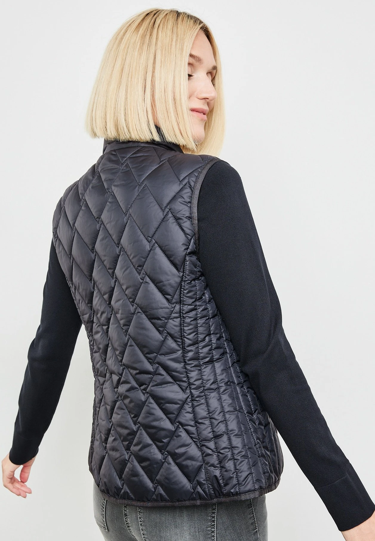 Gerry Weber Outdoor Lang Mit Leichter Taillieru - Bodywarmer - Navy 2 Gerry Weber Outdoor Lang Mit Leichter Taillieru - Bodywarmer - Navy - Afbeelding 2