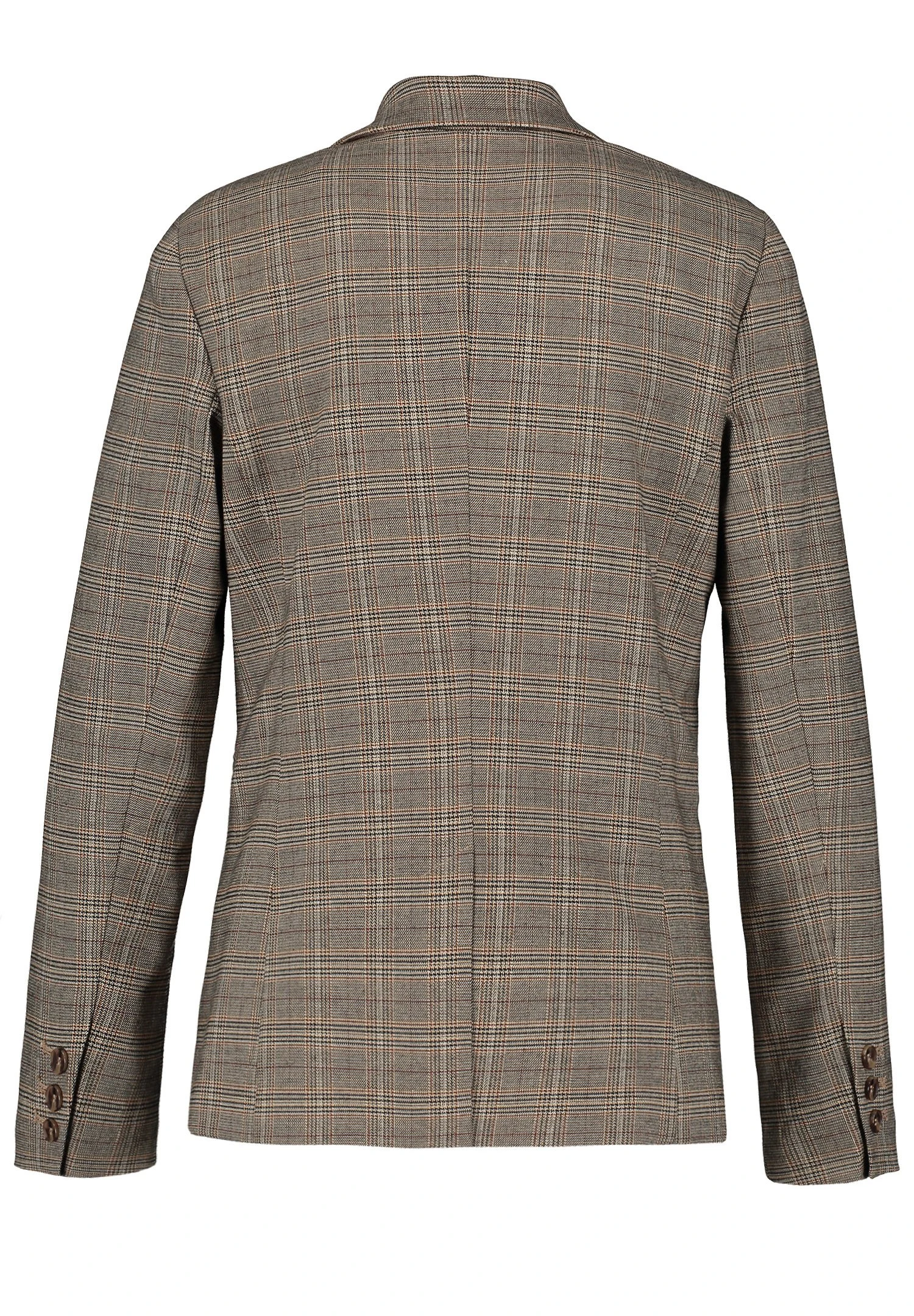 Gerry Weber Langarm Gefüttert Fein Karierter Mit R - Blazer - Sand Schwarz Lava Karo 5 Gerry Weber Langarm Gefüttert Fein Karierter Mit R - Blazer - Sand Schwarz Lava Karo - Afbeelding 5