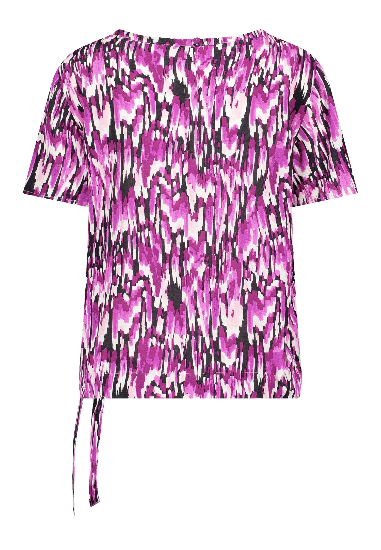 1/2 Arm - Blouse - Lila Pink Schwarz Druck 6 1/2 Arm - Blouse - Lila Pink Schwarz Druck - Afbeelding 6