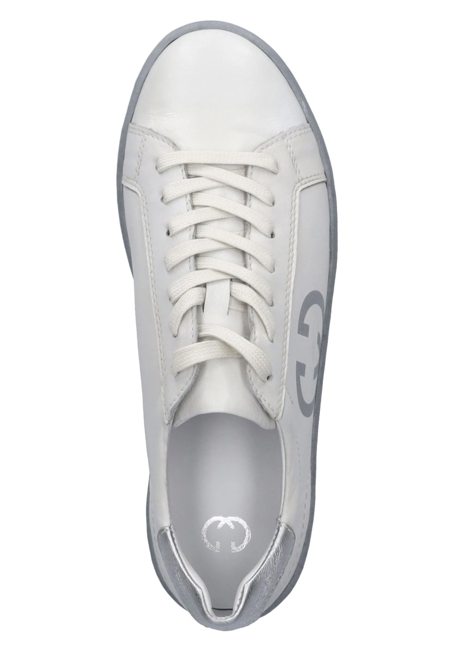 Gerry Weber Sneakers Laag - Weiss-Silber 097 3 Gerry Weber Sneakers Laag - Weiss-Silber 097 - Afbeelding 3