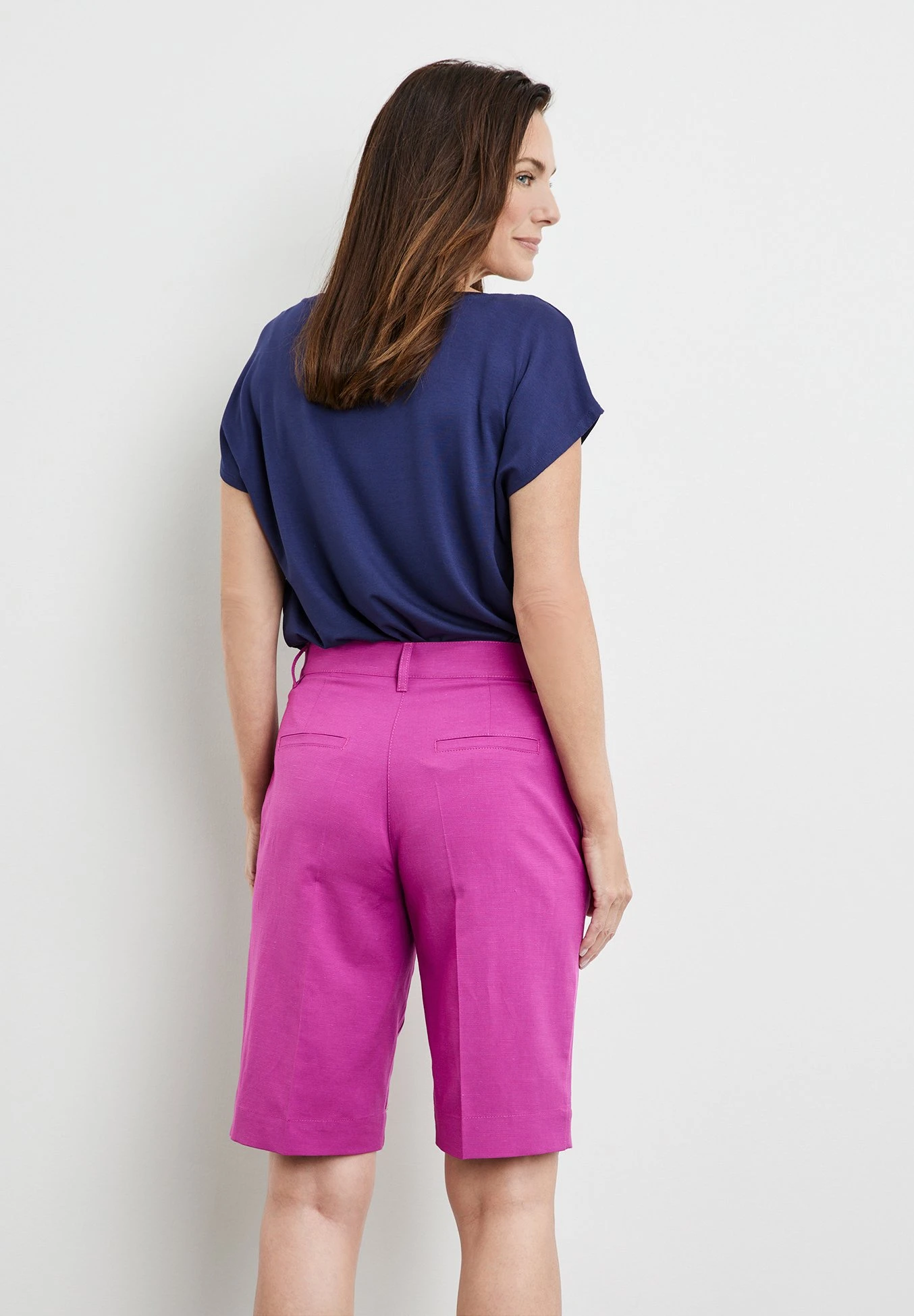 Gerry Weber Freizeit Verkürzt Bermuda Mit Kellerfalte - Shorts - Orchid 3 Gerry Weber Freizeit Verkürzt Bermuda Mit Kellerfalte - Shorts - Orchid - Afbeelding 3