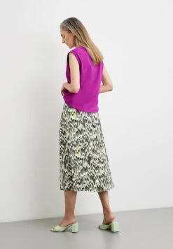 Gemusterter Mit Seitenschlitz - Maxirok - Gruen Druck 9 Gemusterter Mit Seitenschlitz - Maxirok - Gruen Druck -Gerry Weber 21cb3ecd8ec34a9bad95004a603ebe53