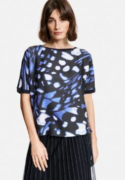 1/2 Arm - T-Shirt Print - Blau Druck