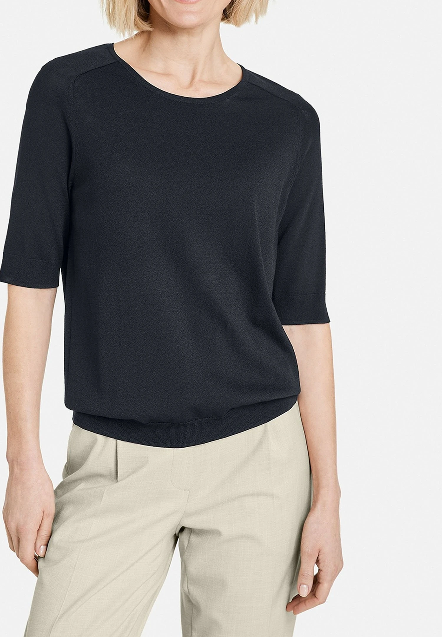 Gerry Weber T-Shirt Basic - Navy 4 Gerry Weber T-Shirt Basic - Navy - Afbeelding 4