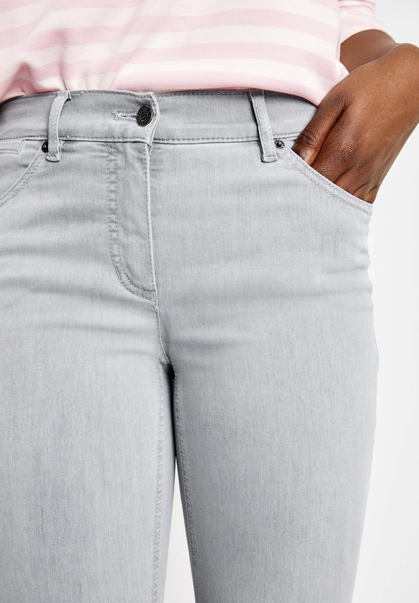 Jeans Skinny Fit - Light Grey Denim 2 Jeans Skinny Fit - Light Grey Denim - Afbeelding 2