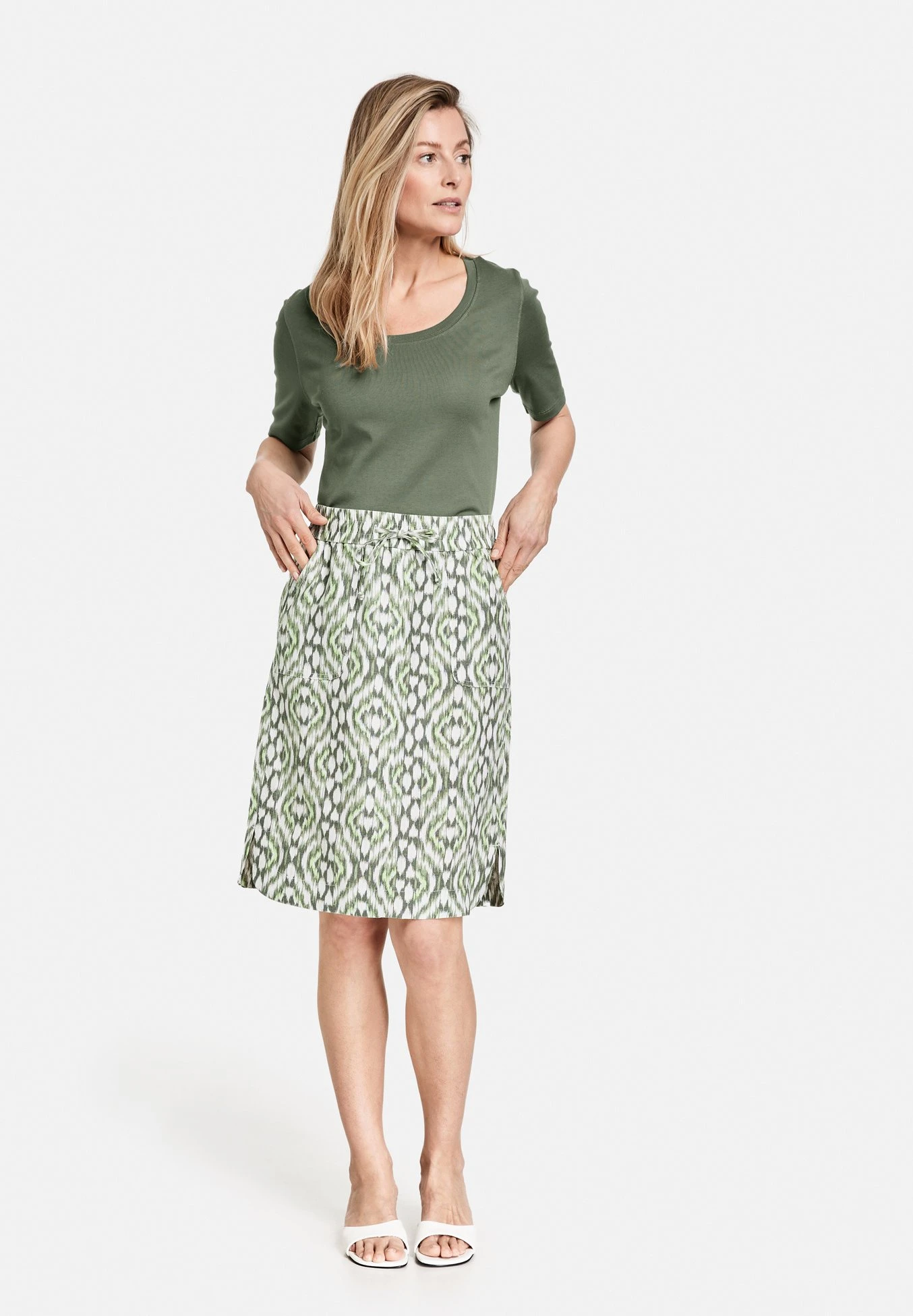 A-Lijn Rok - Gruen Druck 2 A-Lijn Rok - Gruen Druck - Afbeelding 2