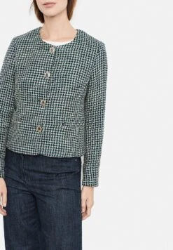 Gerry Weber Langarm Mit Hahnentritt - Blazer - Grün Blau Gemustert 10 Gerry Weber Langarm Mit Hahnentritt - Blazer - Grün Blau Gemustert -Gerry Weber 2b14697d515c42e0916a1fe0802799cc