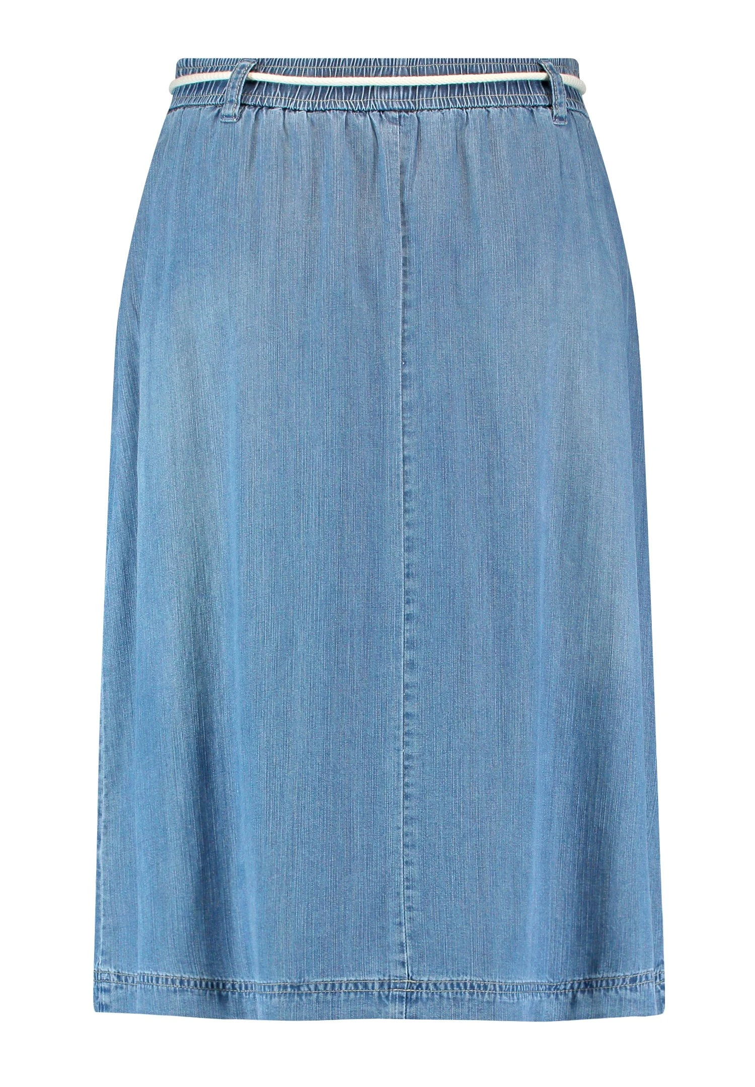 Gerry Weber Weit AusgestellterMit Kordelban - A-Lijn Rok - Blau Denim Mit Use 6 Gerry Weber Weit AusgestellterMit Kordelban - A-Lijn Rok - Blau Denim Mit Use - Afbeelding 6