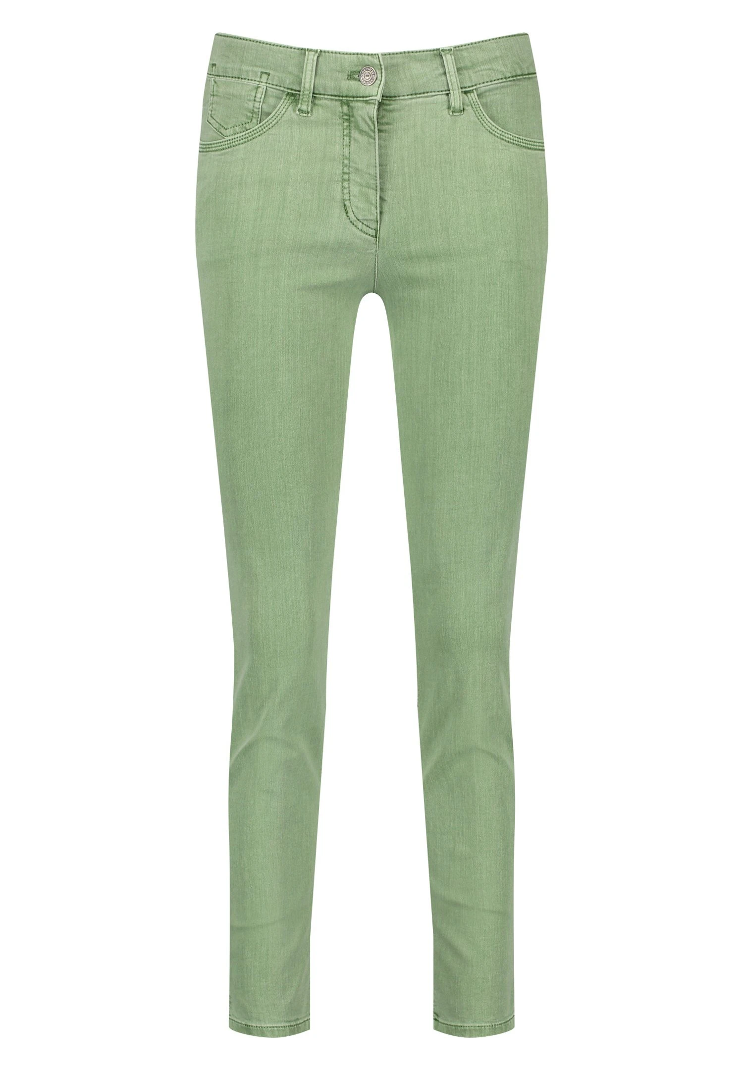 Gerry Weber 5-Pocket- Slim Fit Jeans - Vibrant Green Nature Dyed 5 Gerry Weber 5-Pocket- Slim Fit Jeans - Vibrant Green Nature Dyed - Afbeelding 5