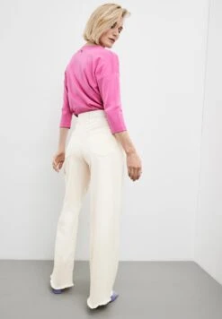 Gerry Weber Lang Wide Leg Mit Fransensaum - Straight Leg Jeans - Ecru 10 Gerry Weber Lang Wide Leg Mit Fransensaum - Straight Leg Jeans - Ecru -Gerry Weber 3558e1048cea4d18a656361d958c7fbe