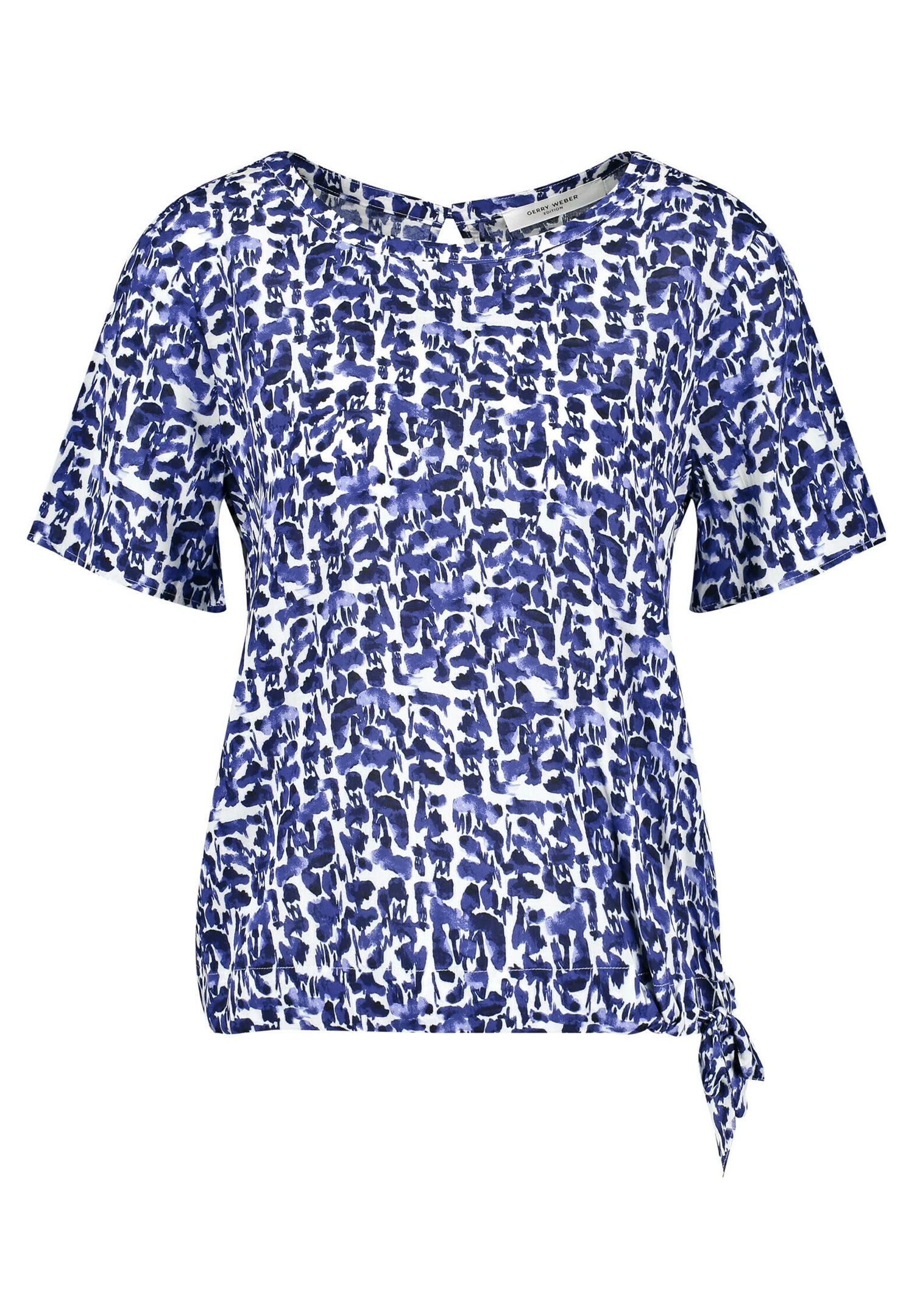 1/2 Arm - Blouse - Blau Ecru Weiss Druck 5 1/2 Arm - Blouse - Blau Ecru Weiss Druck - Afbeelding 5