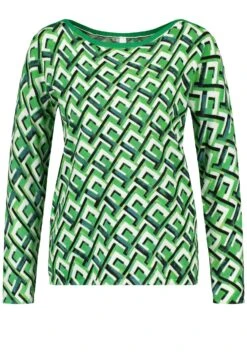 Mit Grafischem Muster - Trui - Gruen Druck -Gerry Weber 37017700d7e446e993b43f61c29f35fc