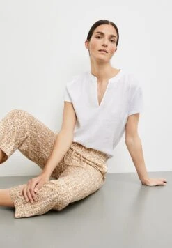 Gerry Weber Verkürzt Gemusterte 7/8 Easy Fit - Broek - Ecru Weiss Druck 12 Gerry Weber Verkürzt Gemusterte 7/8 Easy Fit - Broek - Ecru Weiss Druck -Gerry Weber 37f23d57fdd94f1bb36d1fe986a36aa1