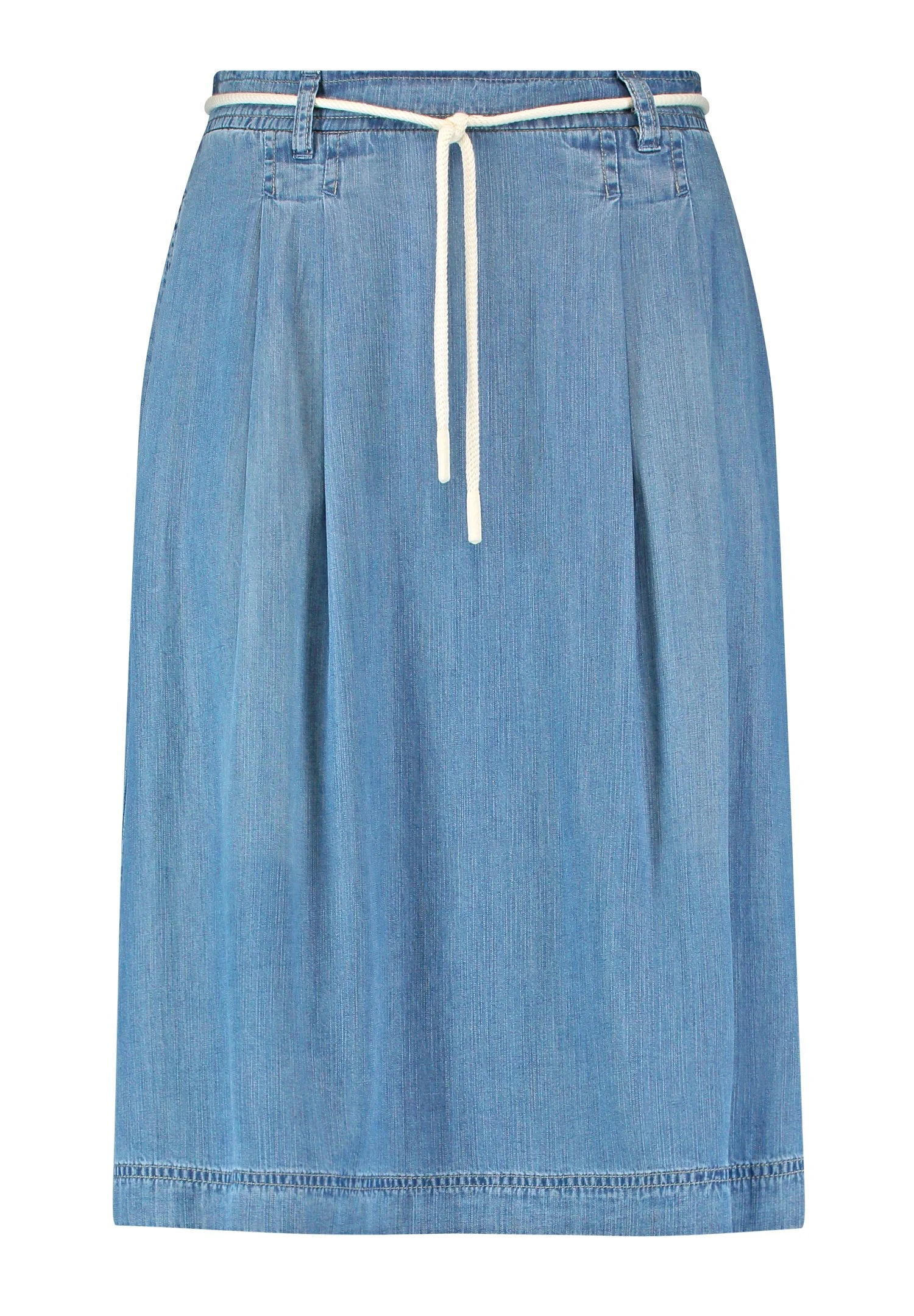 Gerry Weber Weit AusgestellterMit Kordelban - A-Lijn Rok - Blau Denim Mit Use 5 Gerry Weber Weit AusgestellterMit Kordelban - A-Lijn Rok - Blau Denim Mit Use - Afbeelding 5