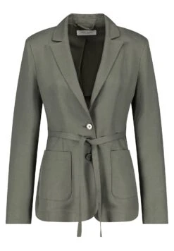 Gerry Weber Langarm Gefüttert Mit Bindegürtel - Halflange Jas - Olive -Gerry Weber 42d5929b8edf4a07886c0063f08a18a2
