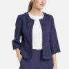 Gerry Weber 3/4 Arm Mit Fransenkant - Blazer - Blueberry