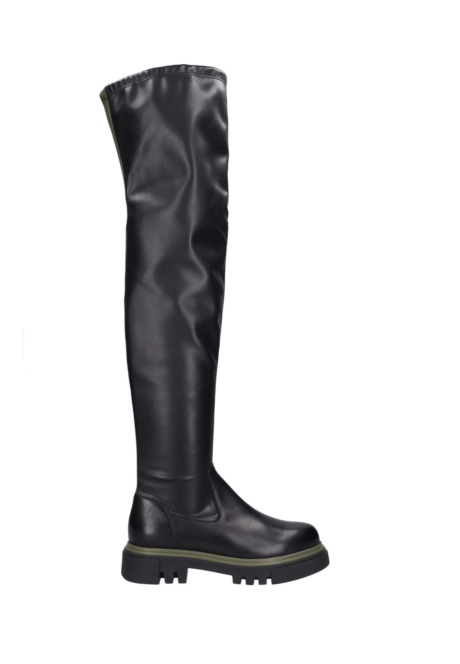 Gerry Weber Corvara - Overknee Laarzen - Schwarz / Oliv 5 Gerry Weber Corvara - Overknee Laarzen - Schwarz / Oliv - Afbeelding 5