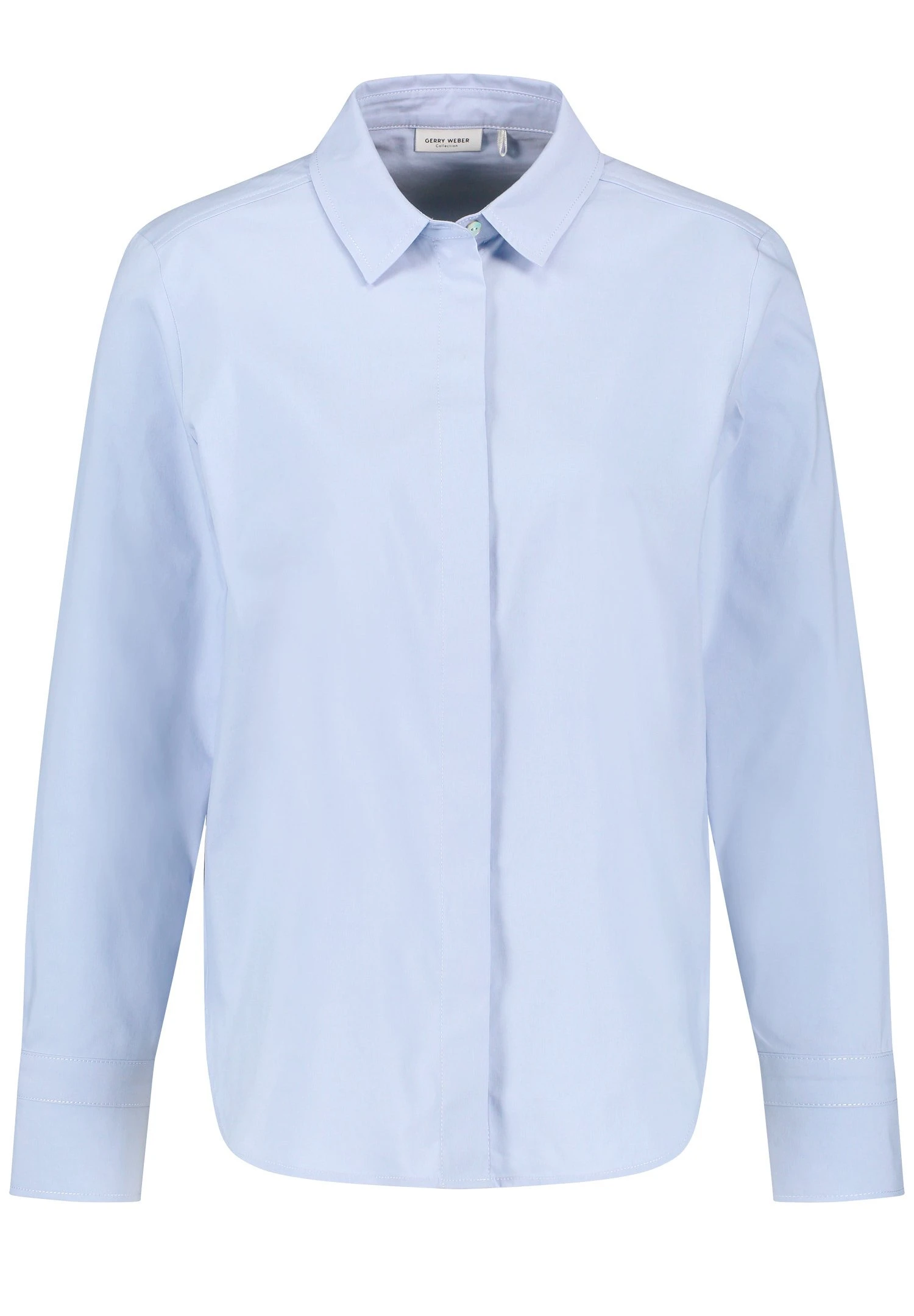 Gerry Weber Langarm Mit Verdeckter Knopfleiste U - Overhemdblouse - Powder Blue 4 Gerry Weber Langarm Mit Verdeckter Knopfleiste U - Overhemdblouse - Powder Blue - Afbeelding 4