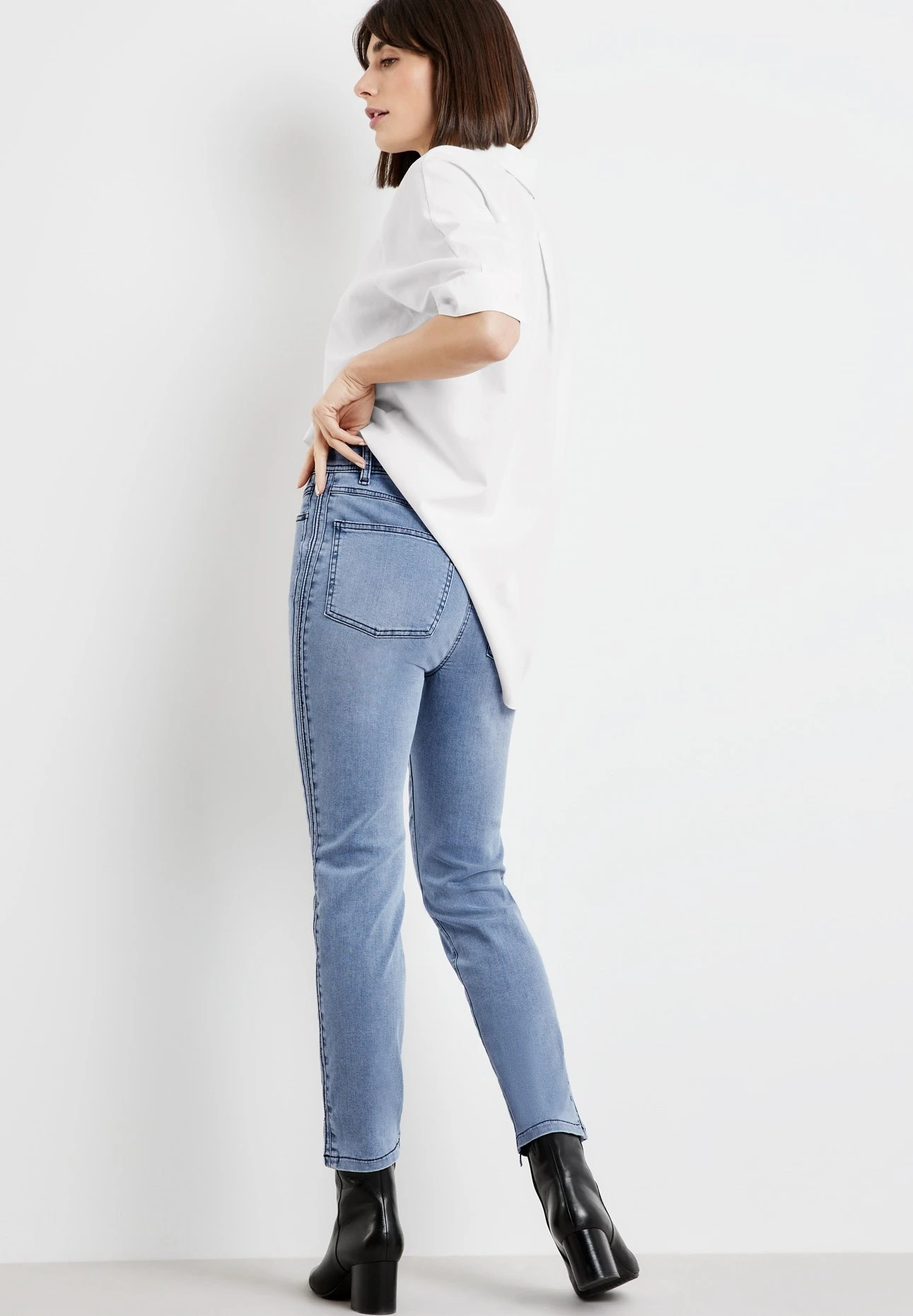 Gerry Weber Mit Stretchkomfort - Slim Fit Jeans - Blue Denim 3 Gerry Weber Mit Stretchkomfort - Slim Fit Jeans - Blue Denim - Afbeelding 3