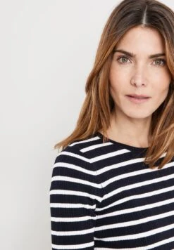 Gerry Weber 3/4 Arm Aus Feinem - Trui - Blau Ecru/Weiss Ringel -Gerry Weber 5dc2d95029eb423d99671e3e324ab2c7