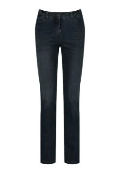 Straight Leg Jeans - Black Blue Mit Use