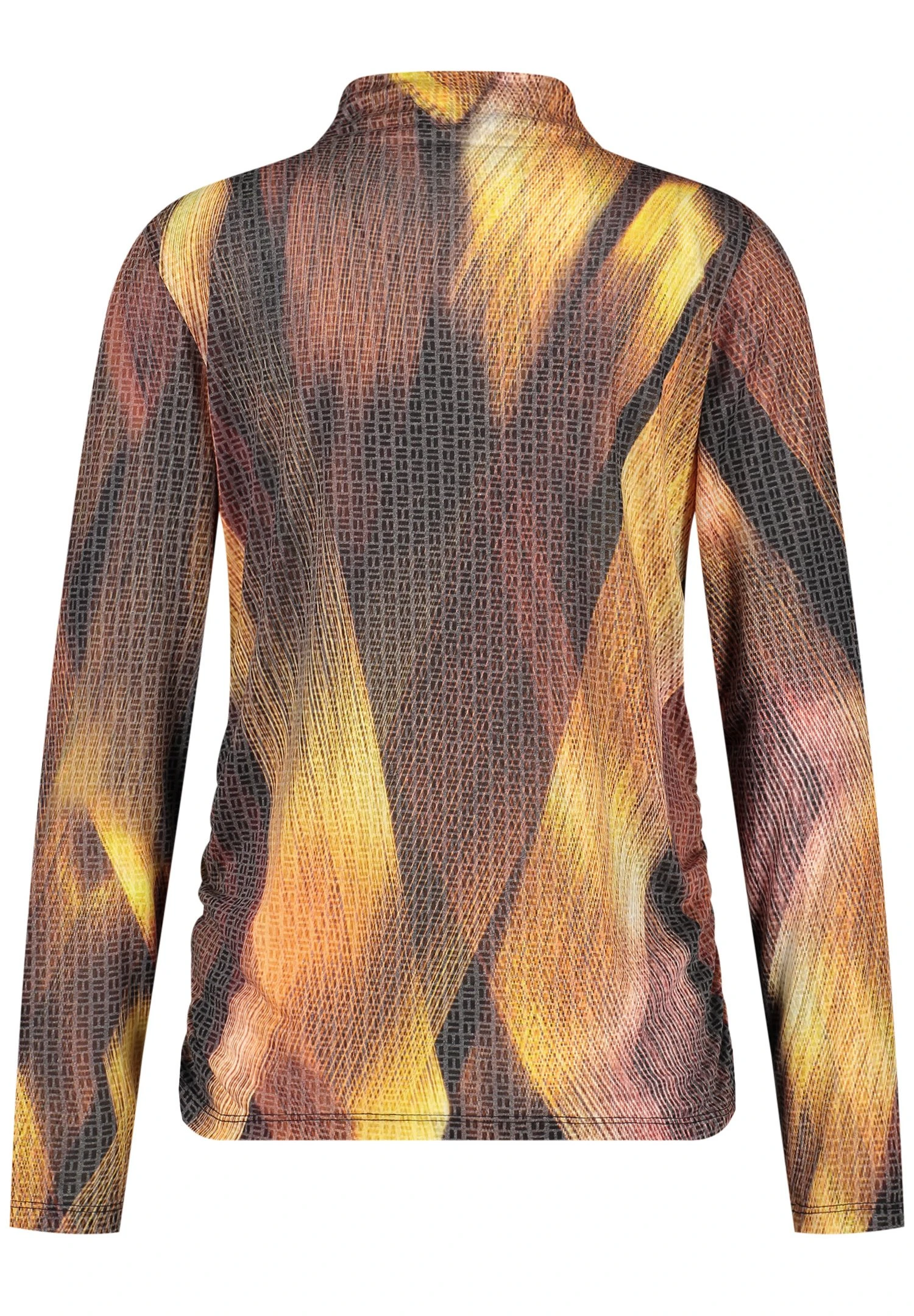 Gerry Weber 1/1 Arm Mit Turtleneck Und Ausb - Longsleeve - Rot Orange Gelb Druck 6 Gerry Weber 1/1 Arm Mit Turtleneck Und Ausb - Longsleeve - Rot Orange Gelb Druck - Afbeelding 6