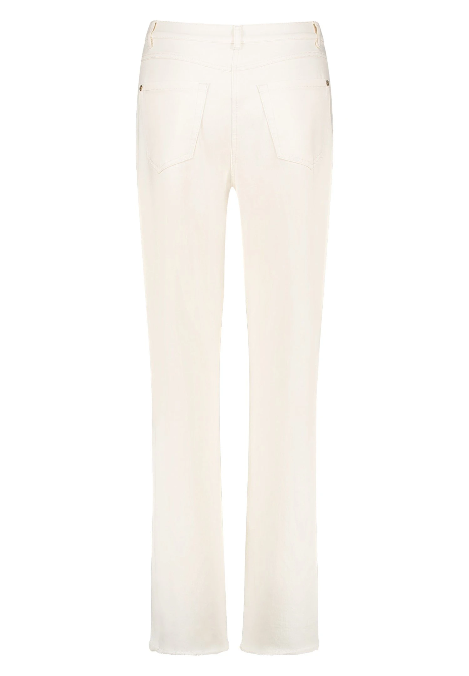 Gerry Weber Lang Wide Leg Mit Fransensaum - Straight Leg Jeans - Ecru 7 Gerry Weber Lang Wide Leg Mit Fransensaum - Straight Leg Jeans - Ecru - Afbeelding 7