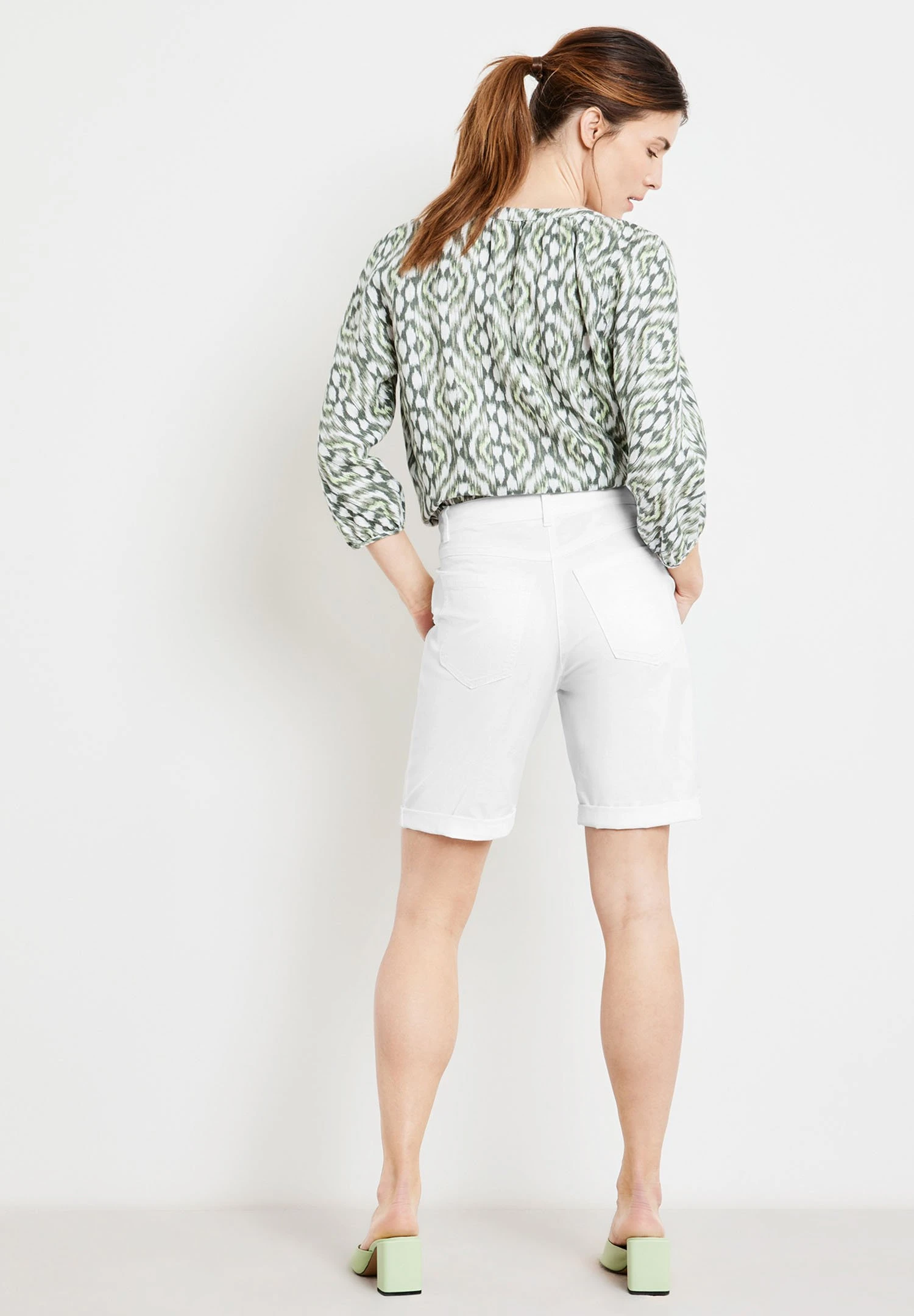 Gerry Weber Verkürzt- Shorts - Weiß Weiß 3 Gerry Weber Verkürzt- Shorts - Weiß Weiß - Afbeelding 3