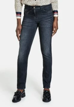 Gerry Weber Lang 5-Pocket Best Me- Slim Fit Jeans - Black Denim Mit Use