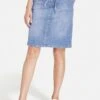 Gerry Weber Kurz Mit Washed-Out Effekt - Jeansrok - Blau Denim