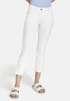 Gerry Weber Verkürzt 5 PocketCropped M - Slim Fit Jeans - Weiß Weiß