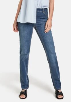 Gerry Weber 5-Pocket - Straight Leg Jeans - Dark Blue Denim Mit Use