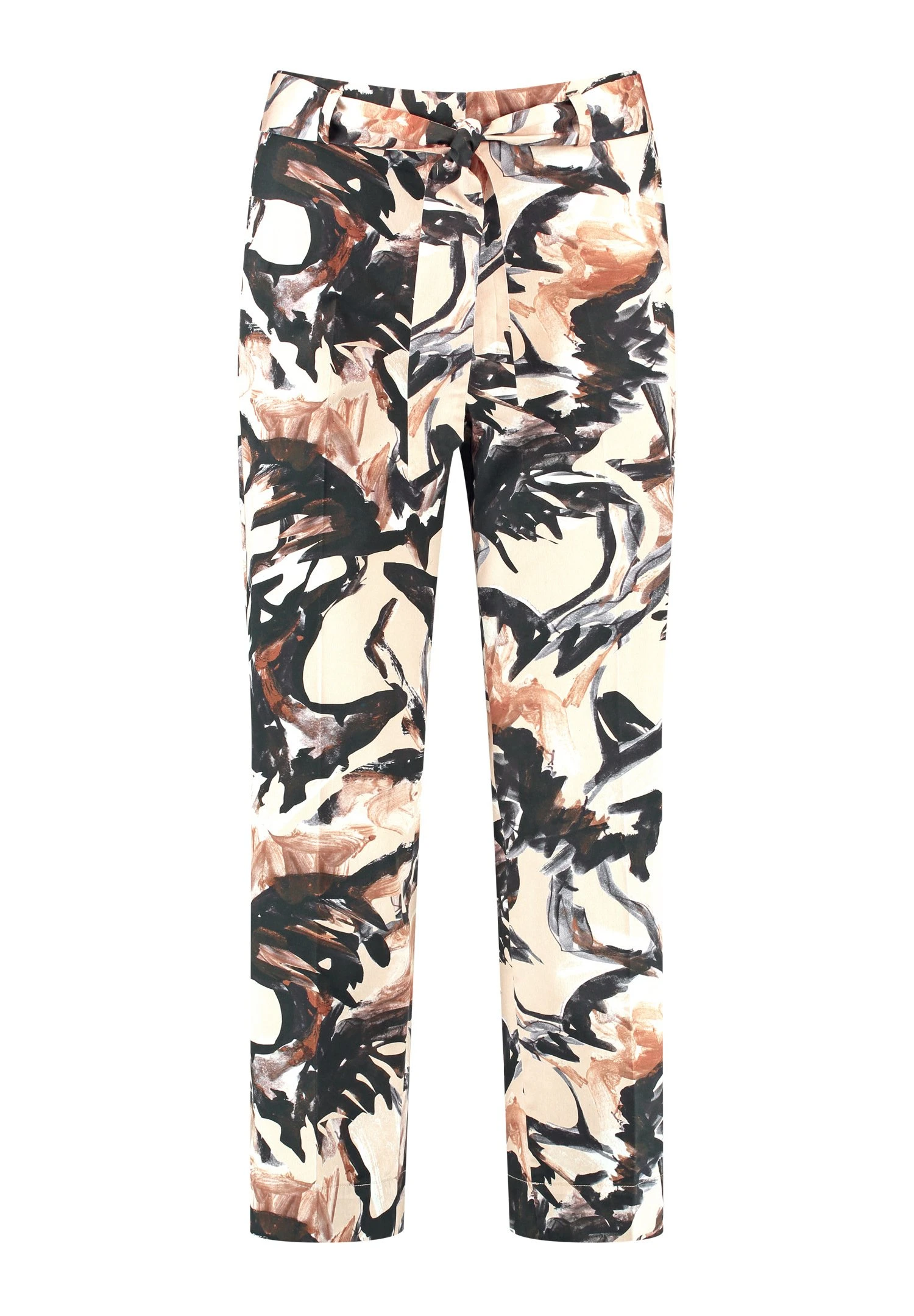 Gerry Weber Chino - Ecru Weiss Schwarz Druck 5 Gerry Weber Chino - Ecru Weiss Schwarz Druck - Afbeelding 5