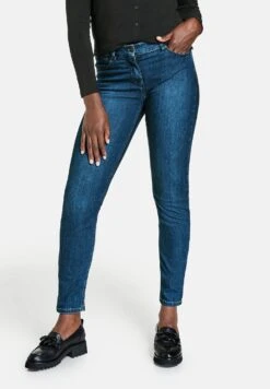 Gerry Weber 7/8Best4Me - Slim Fit Jeans - Dark Blue Denim Mit Use