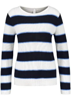 Gerry Weber Langarm Rundhals Mit Streifen - Trui - Blau Ecru Weiss Ringel 11 Gerry Weber Langarm Rundhals Mit Streifen - Trui - Blau Ecru Weiss Ringel -Gerry Weber 822d116b5d54412ba87d028e9eb8a5ff