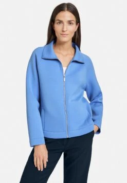 Gerry Weber Light Scuba - Sweater Met Rits - Bright Blue