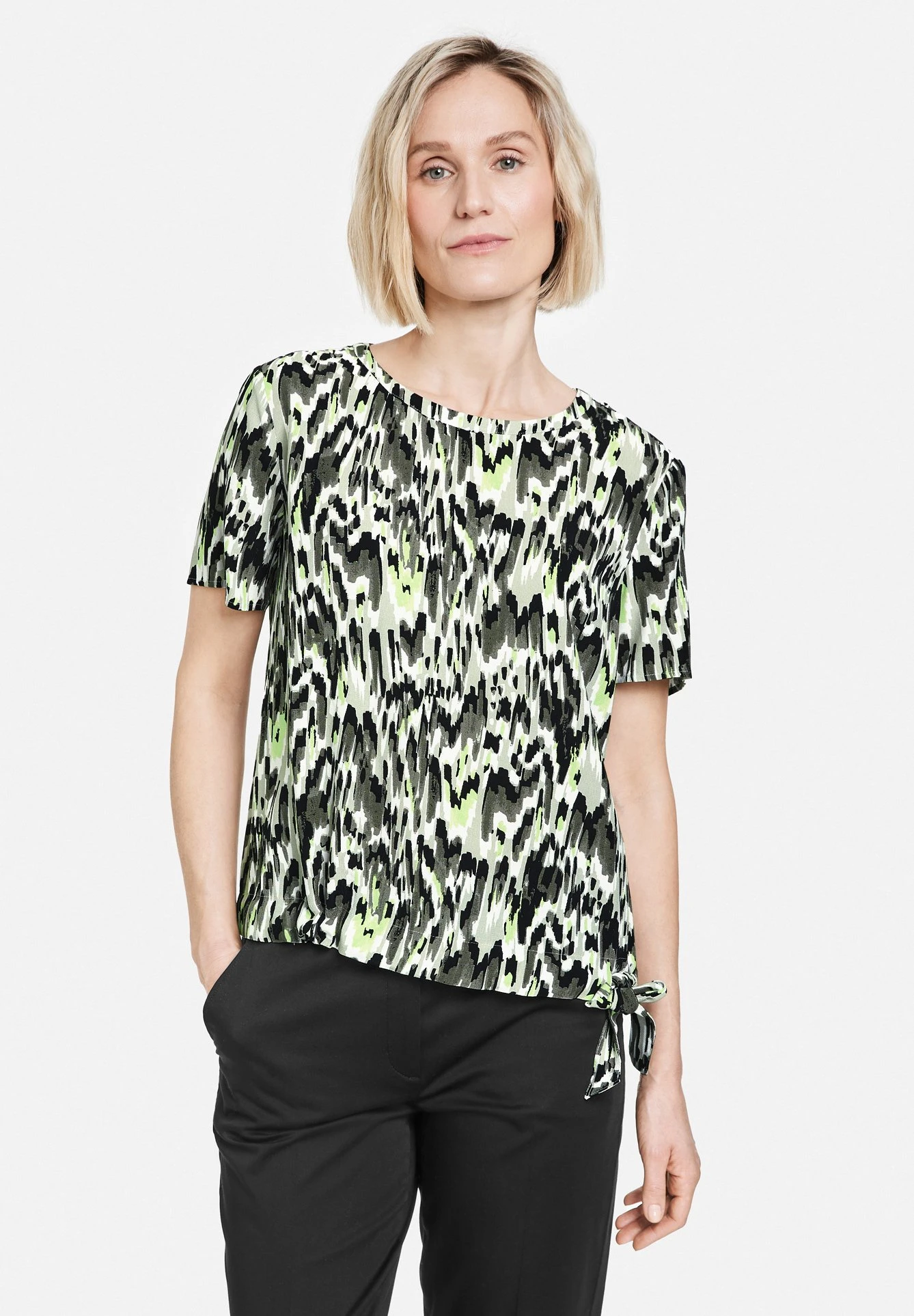 1/2 Arm - Blouse - Gruen Druck 1 1/2 Arm - Blouse - Gruen Druck