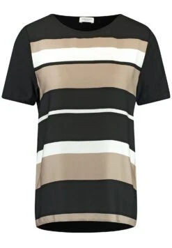 Gerry Weber Blouse Shirt - T-Shirt Print - Schwarz Ecru Weiss Streifen -Gerry Weber 93f2156b83ba402f98116b5787c8d039