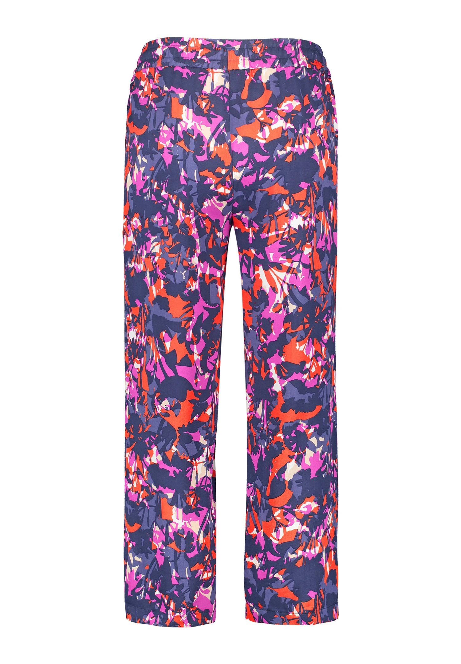 Gerry Weber Verkürzt 7/8 Easy Fit - Broek - Blau Lila Pink Druck 6 Gerry Weber Verkürzt 7/8 Easy Fit - Broek - Blau Lila Pink Druck - Afbeelding 6