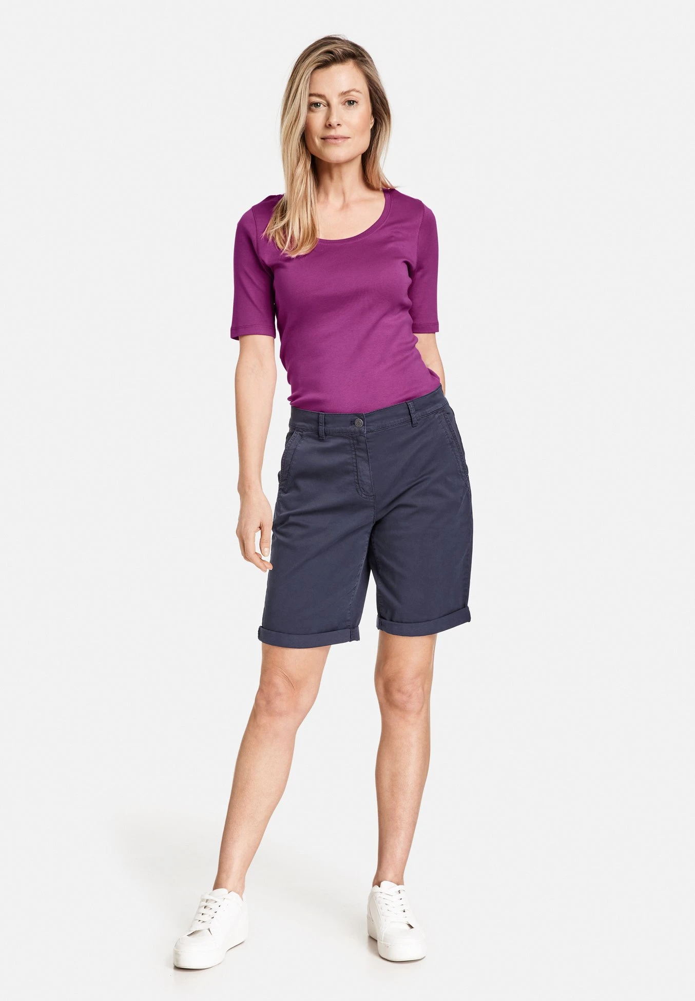 Gerry Weber Verkürzt- Shorts - Navy 2 Gerry Weber Verkürzt- Shorts - Navy - Afbeelding 2
