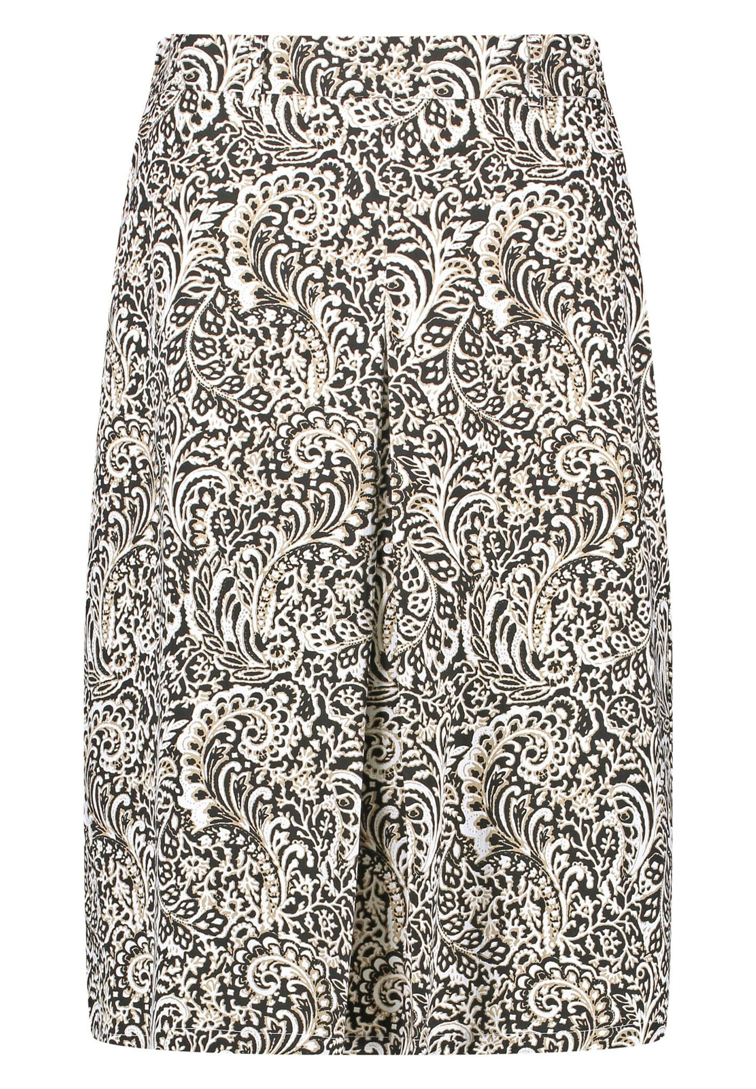 Gemusterter Mit Kellerfalte - A-Lijn Rok - Schwarz Ecru Weiss Druck 5 Gemusterter Mit Kellerfalte - A-Lijn Rok - Schwarz Ecru Weiss Druck - Afbeelding 5