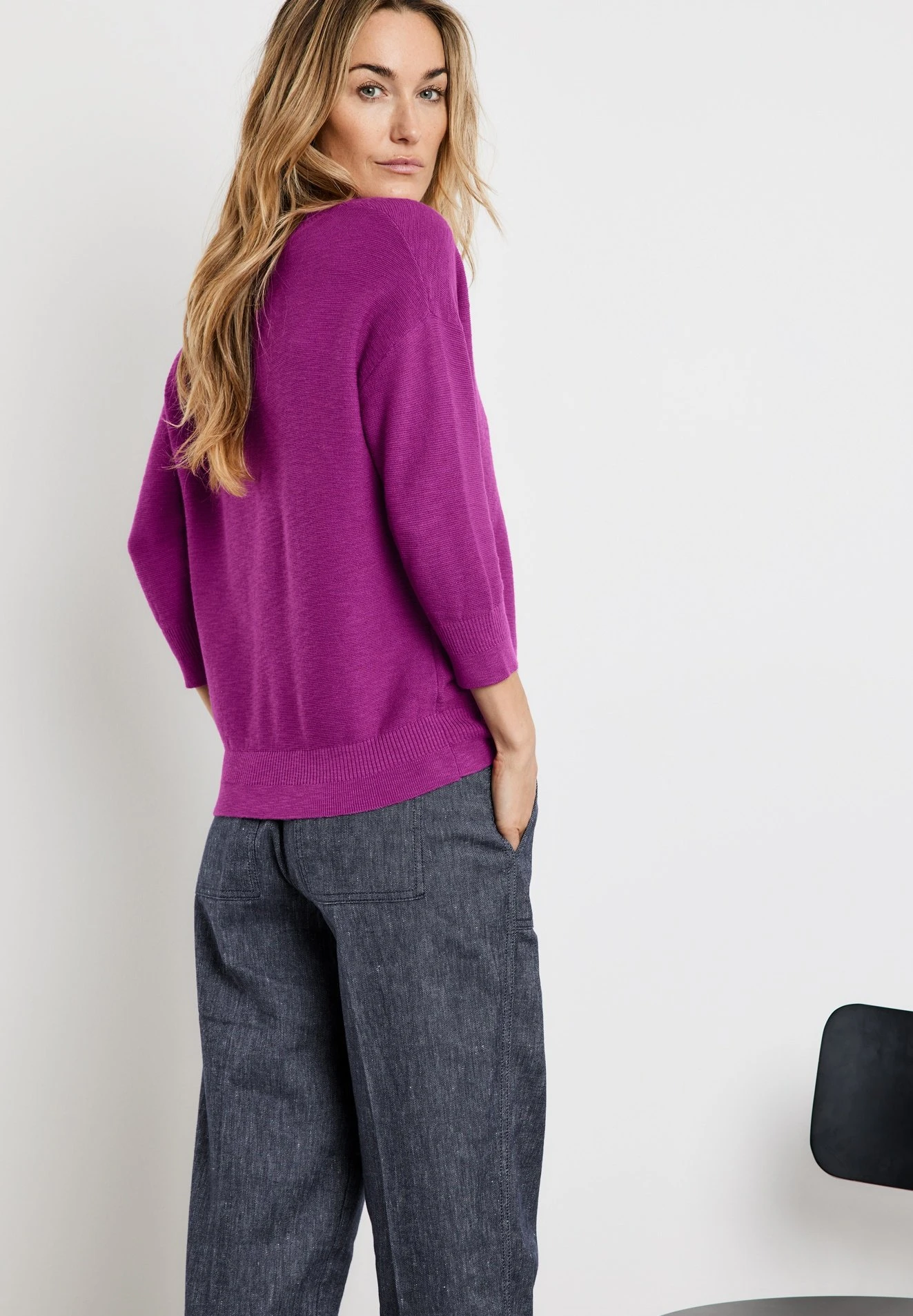 Gerry Weber 3/4 Arm Rundhals - Trui - Orchid 2 Gerry Weber 3/4 Arm Rundhals - Trui - Orchid - Afbeelding 2