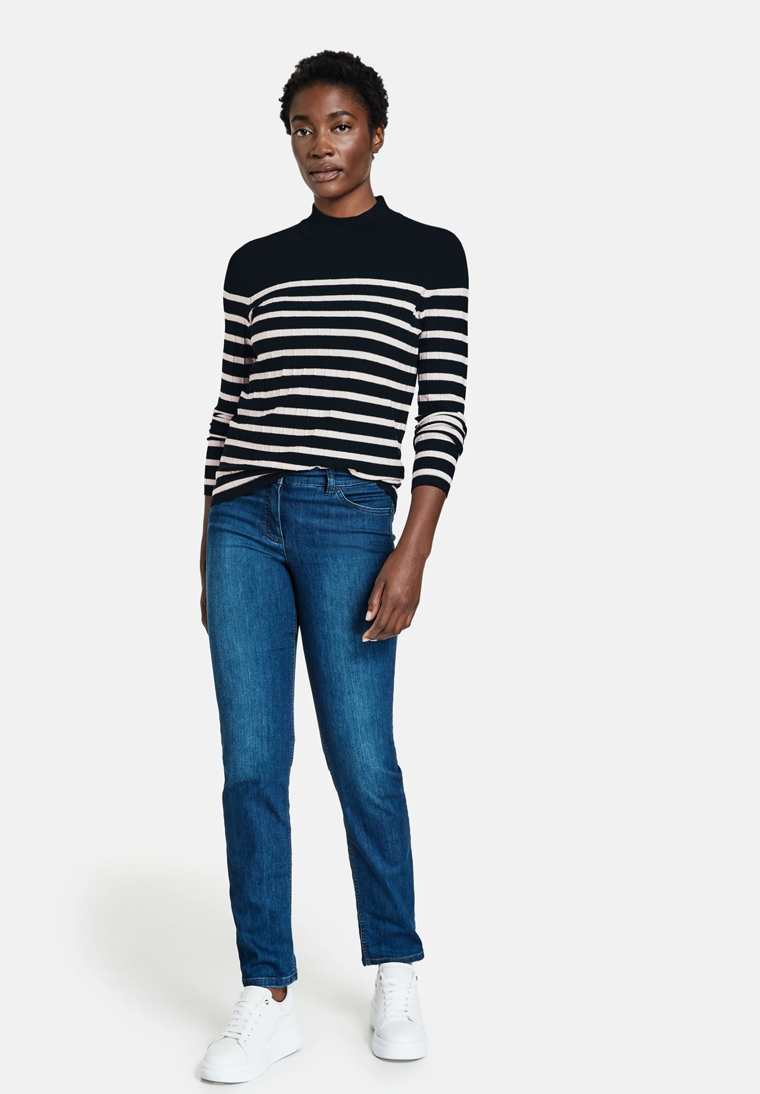 Gerry Weber 5 Pocket Best4Me- Slim Fit Jeans - Dark Blue Denim Mit Use 2 Gerry Weber 5 Pocket Best4Me- Slim Fit Jeans - Dark Blue Denim Mit Use - Afbeelding 2