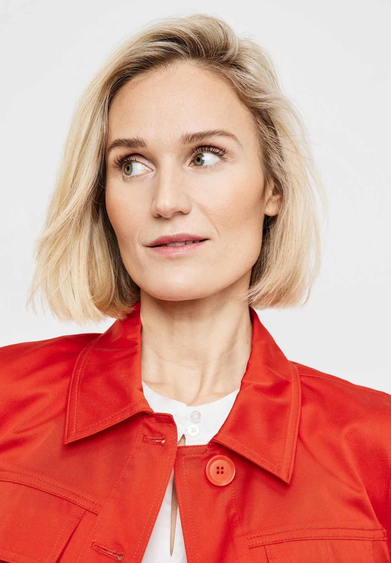 Gerry Weber Langarm Mit Grossen Knöpf - Lichte Jas - Fire 3 Gerry Weber Langarm Mit Grossen Knöpf - Lichte Jas - Fire - Afbeelding 3