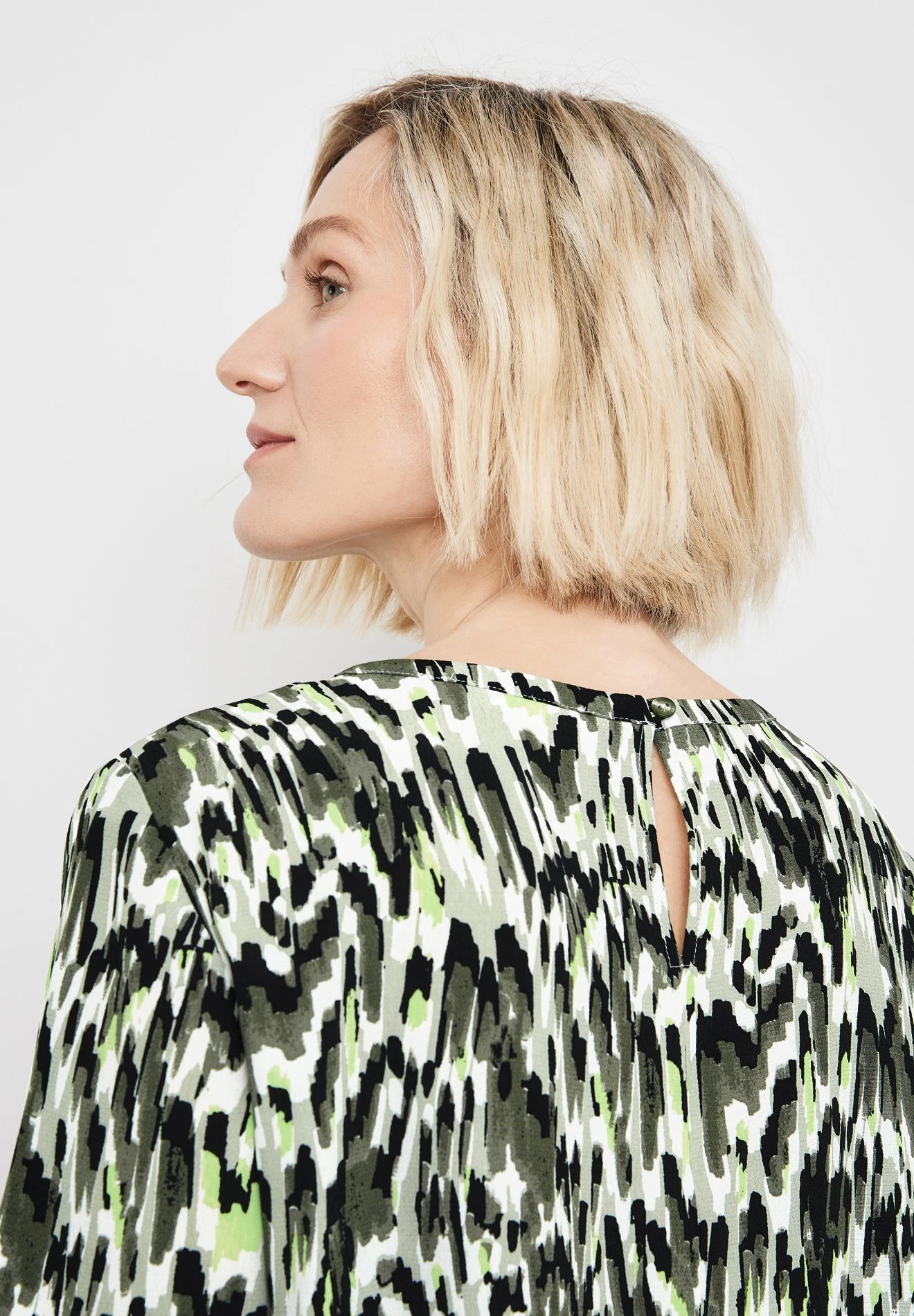 1/2 Arm - Blouse - Gruen Druck 2 1/2 Arm - Blouse - Gruen Druck - Afbeelding 2